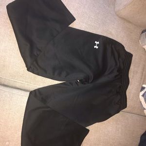 Men’s Large Black UA sweat pants, never worn.